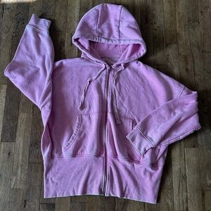 Pink Zip-Up Hoodie MONO B brand